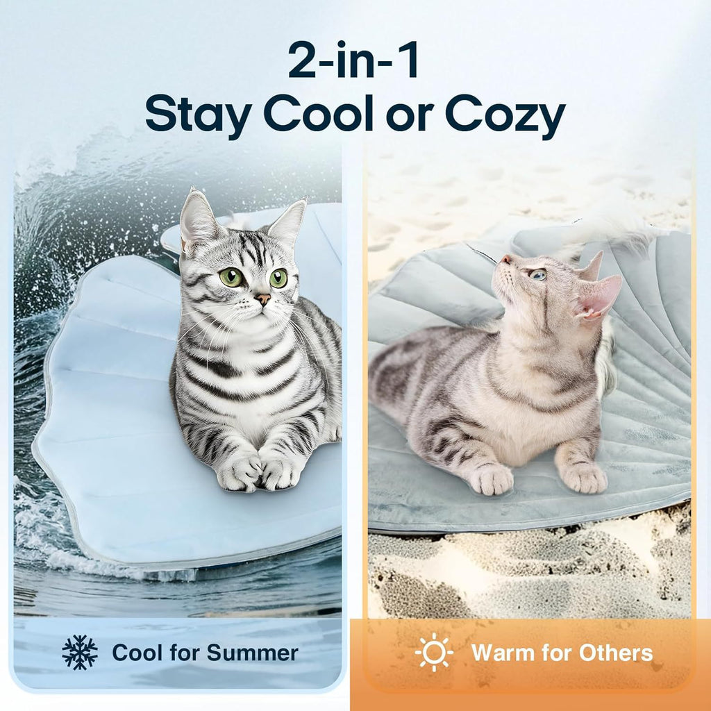 Summer Cat Ice Pad Pet Floor Mat Ginkgo Leaf