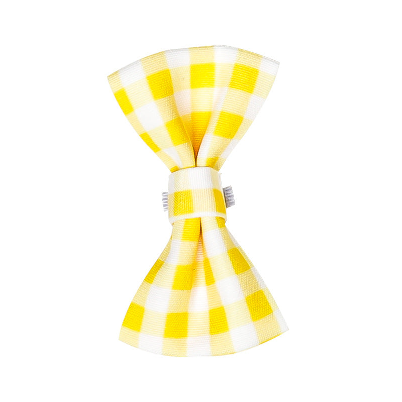 Cat Dog Saliva Towel Cute Lace Bib Plaid Pet