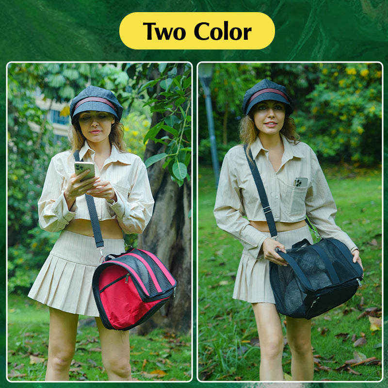 New Portable Pet Cat Bag Cat Bag Dog Out Portable Pet Bag Folding Outer Band Cat Bag With Base