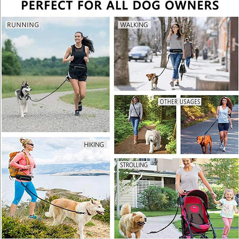 Collar Running Suit Reflective Waist Bag Cat And Dog Waist Bag Traction Rope