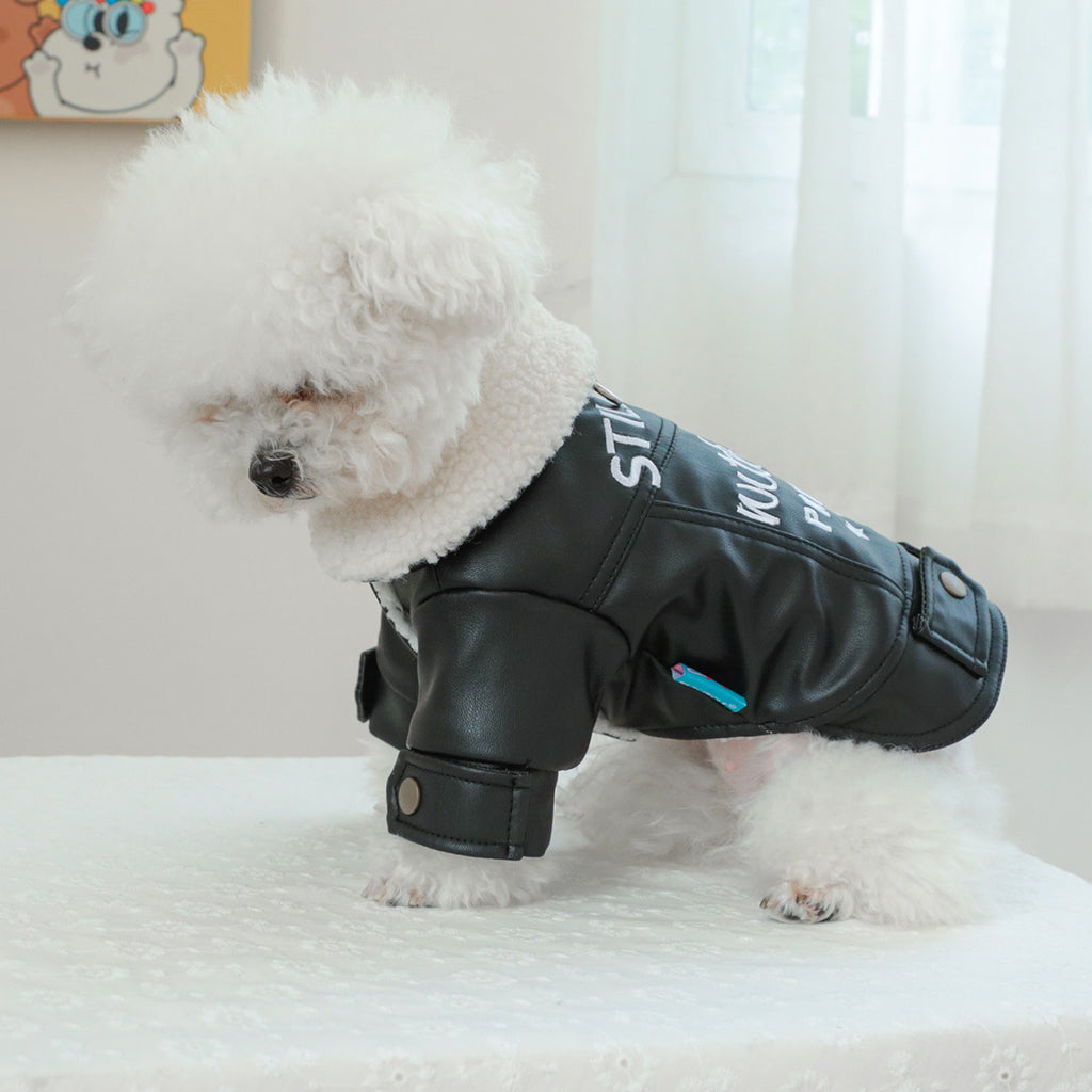 Pet Clothes Fleece Lined Padded Warm Keeping
