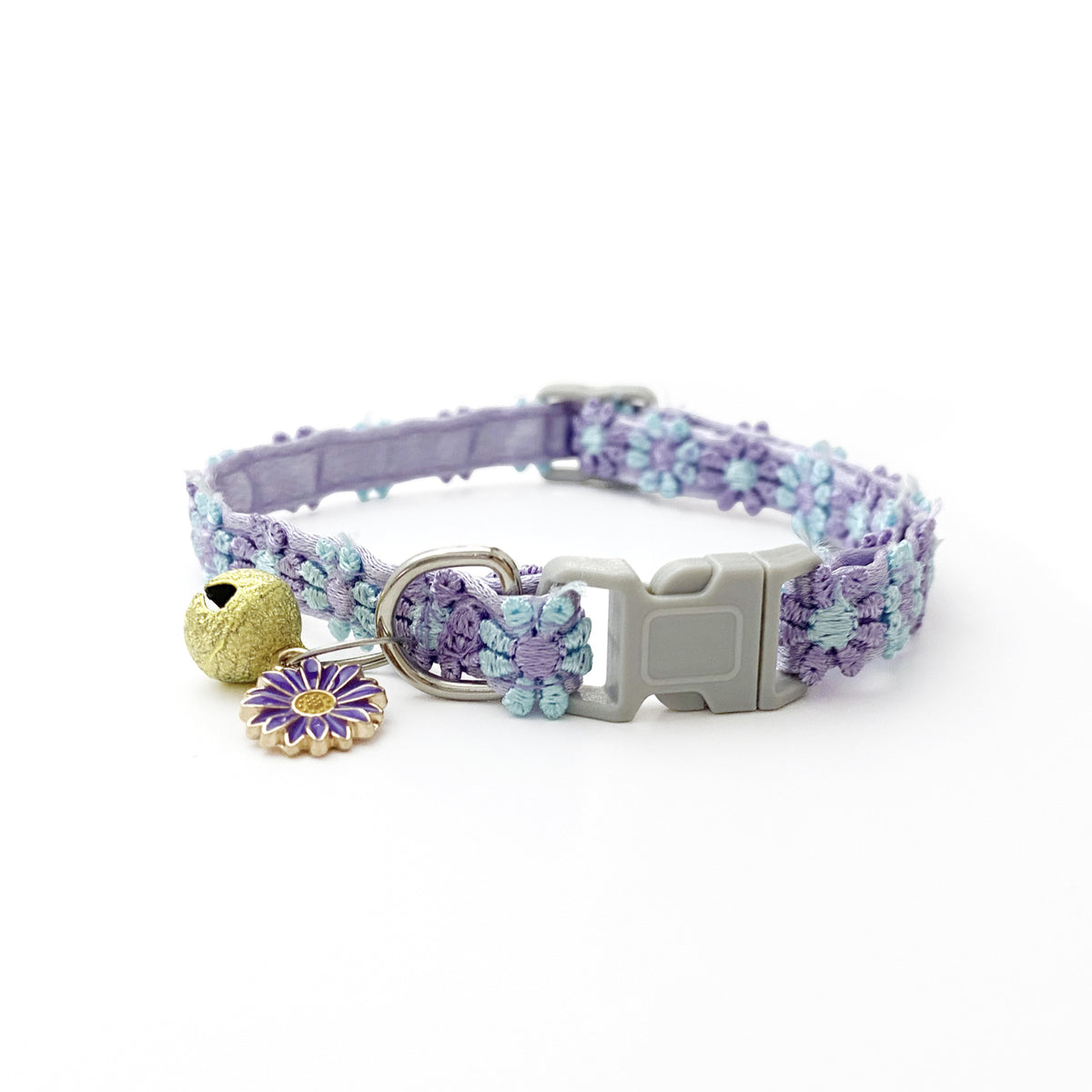 Pet Necklace Colorful Lace Flower Cat Collar Puppy Jewelry Collar Bell Collar Cat Collar
