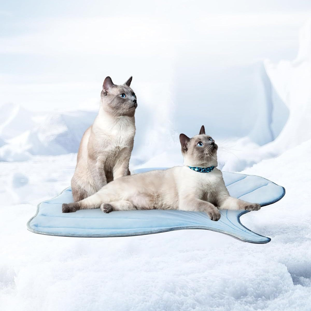 Summer Cat Ice Pad Pet Floor Mat Ginkgo Leaf