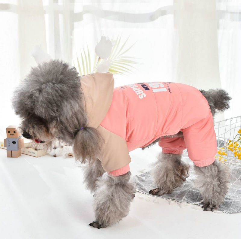 Pet Dog Four Leg Cotton Padded Coat Thickened Coat