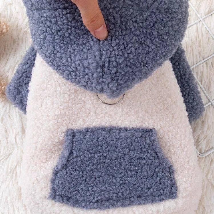 Thickened Warm Pet Hooded Cotton-padded Coat