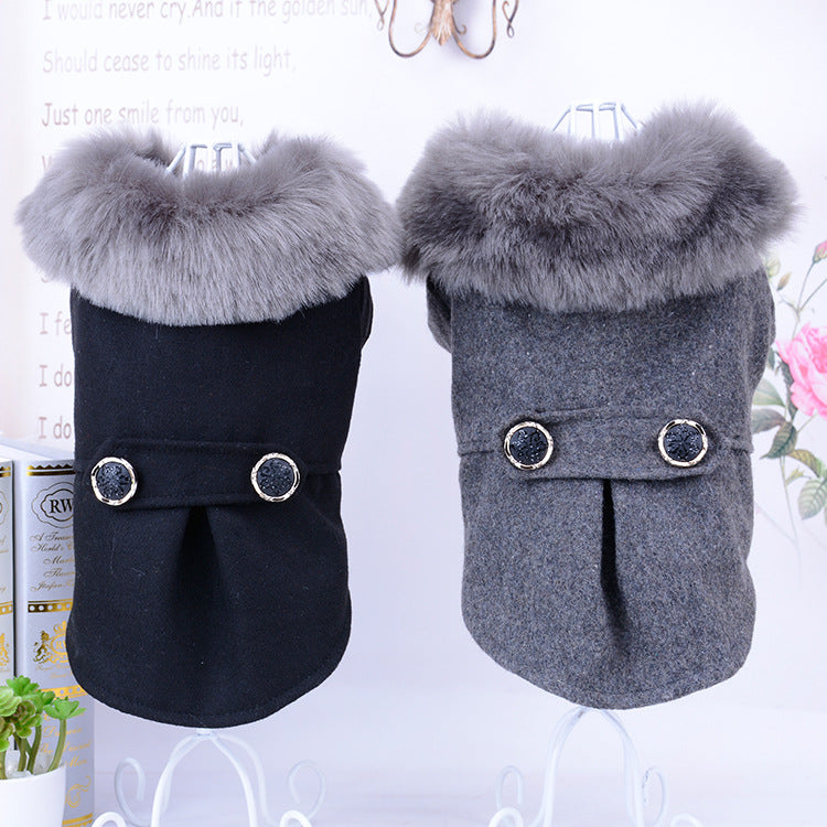 New Pet Feet Solid Color Autumn And Winter Clothing