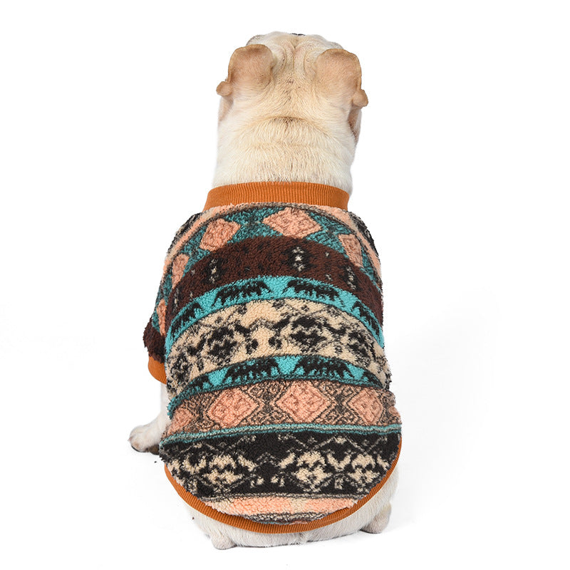 Pet Warm Fluffy Jacket Poodle
