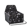 Pet Car Seat, Breathable Foldable Cat Dog Car Booster Seat With Safety Leash & Mesh Window, Waterproof Oxford Cloth Vehicle Travel Basket For Small