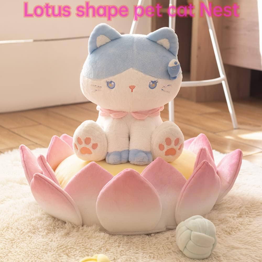 Cat Mattress Flower Cat Sofa Bed Cute And Comfortable Cat Nest Cushion Thickened Non Slip Three Dimensional Pet Bed Multifunctional Cushion Indoor