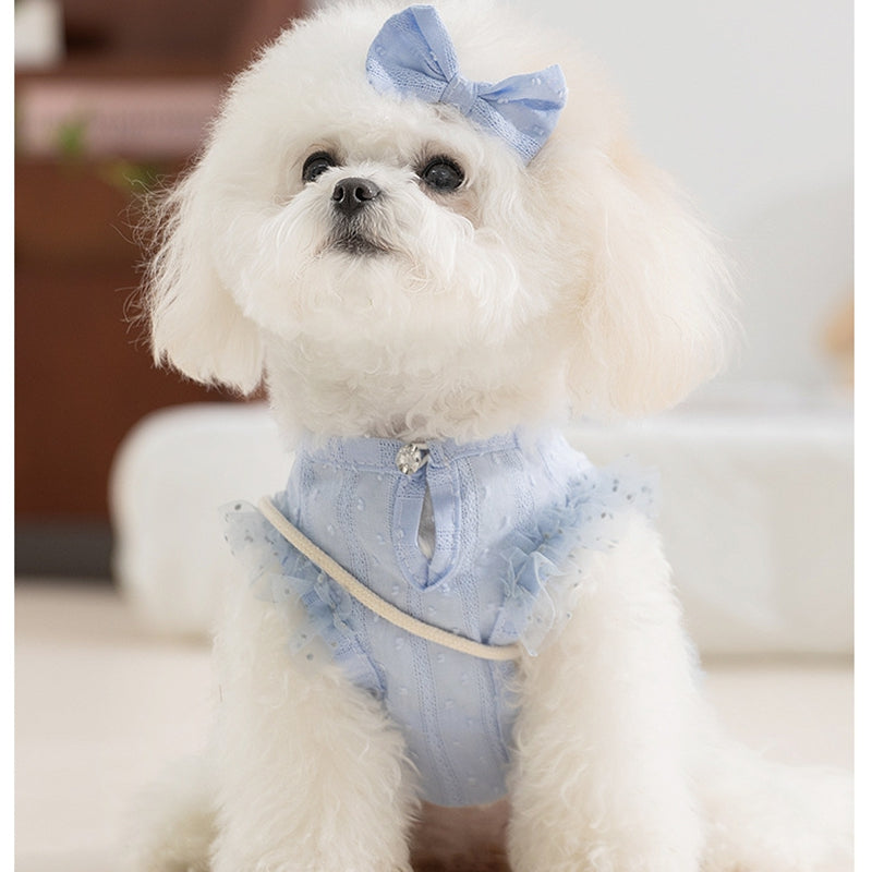Dog Quiet Country Shoulder Bag, Small Dog On The Back Of The Feet, Ladylike Style Cat Pet Teddy Clothes