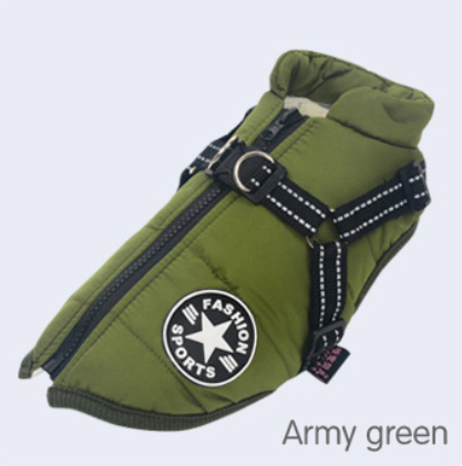 Warm Pet Vest In Autumn And Winter Reflective And Thickened