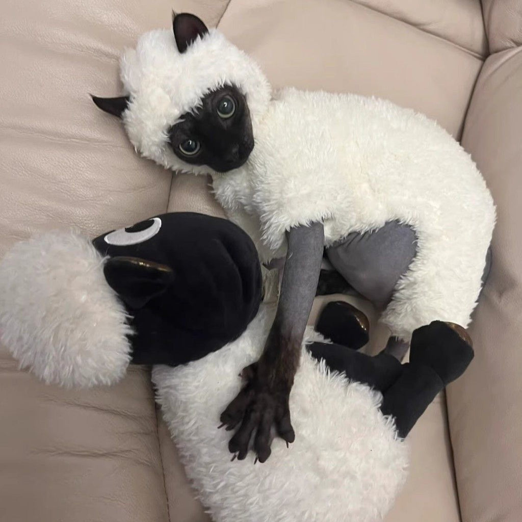 Cat Clothes Four-legged Pet Clothing Fleece-lined Pet Clothes
