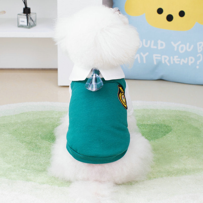 Preppy Style Suit Casual Fashion Small Dog Clothes