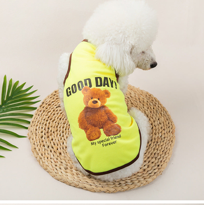Breathable Thin Pet Clothes Summer Puppy Clothes Cat Clothes Dog Vest