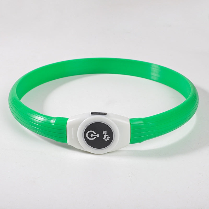 Dog Collar Pet Luminous Silicone Collar