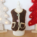 Three-color Snap-button Wool Vest Four-color Cute Little Bear