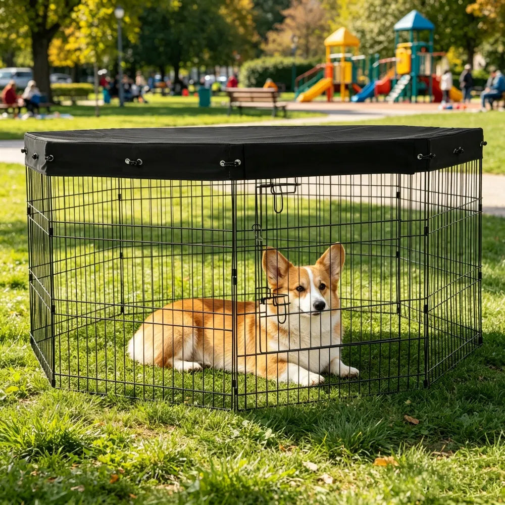 Dog House with Easy to Clean and Space-Saving for Outdoor