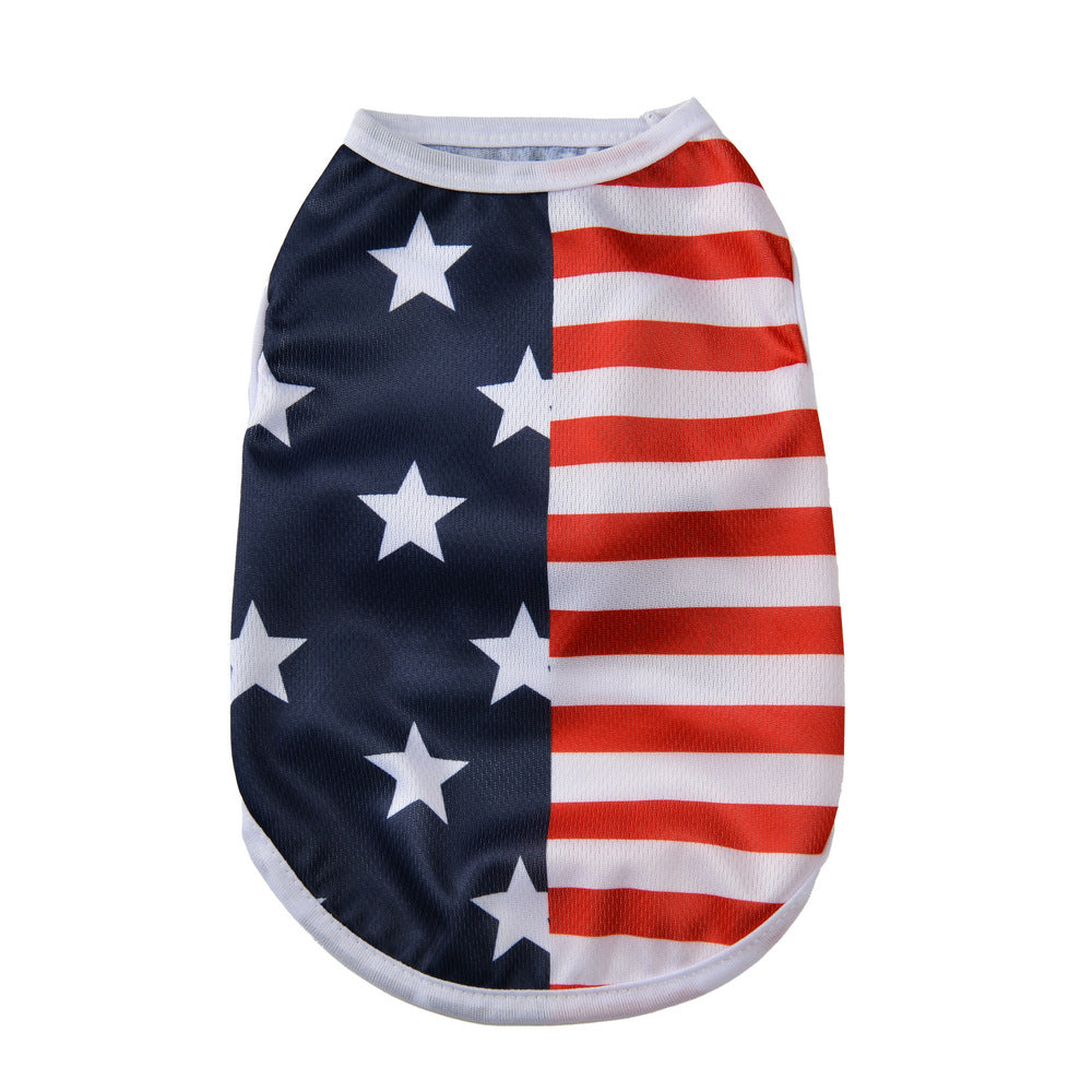 Independence Day Pet Thin Breathable Vest