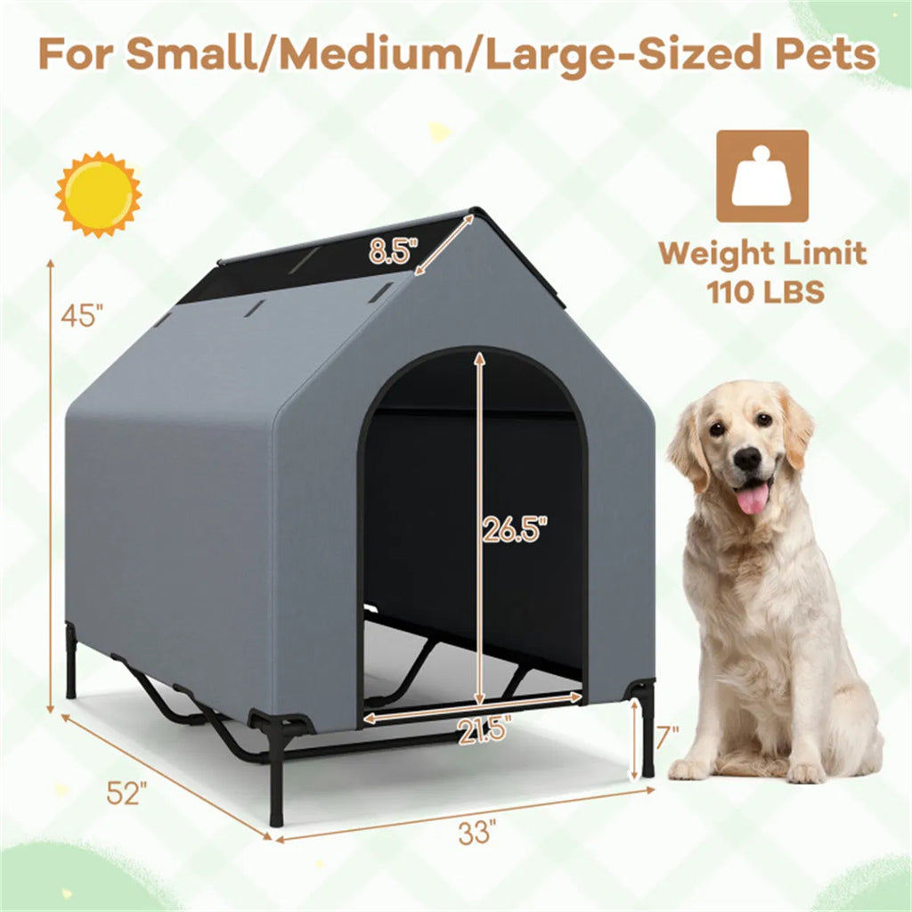 33" x 52" pet house with windows