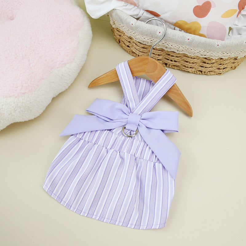 Pet Clothes Dog Chest And Back Traction Skirt