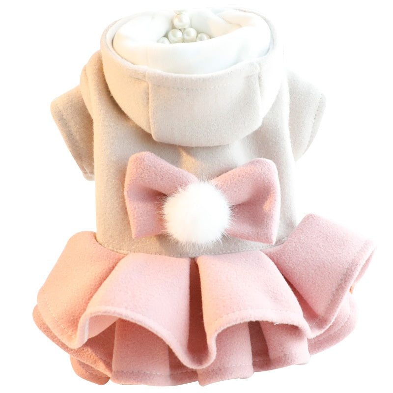Dog Clothes Autumn And Winter Thick Style Cat Princess