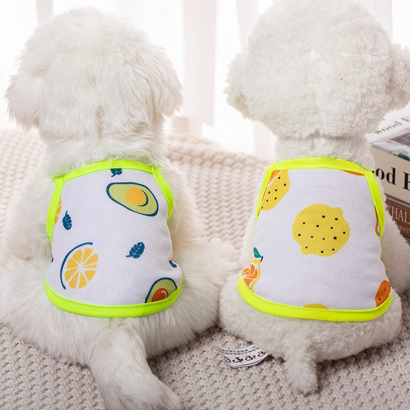 Summer Thin Vest Dog Clothes Summer Small Dog Teddy Cat Anti-lint Puppy Bichon Pet Pomeranian