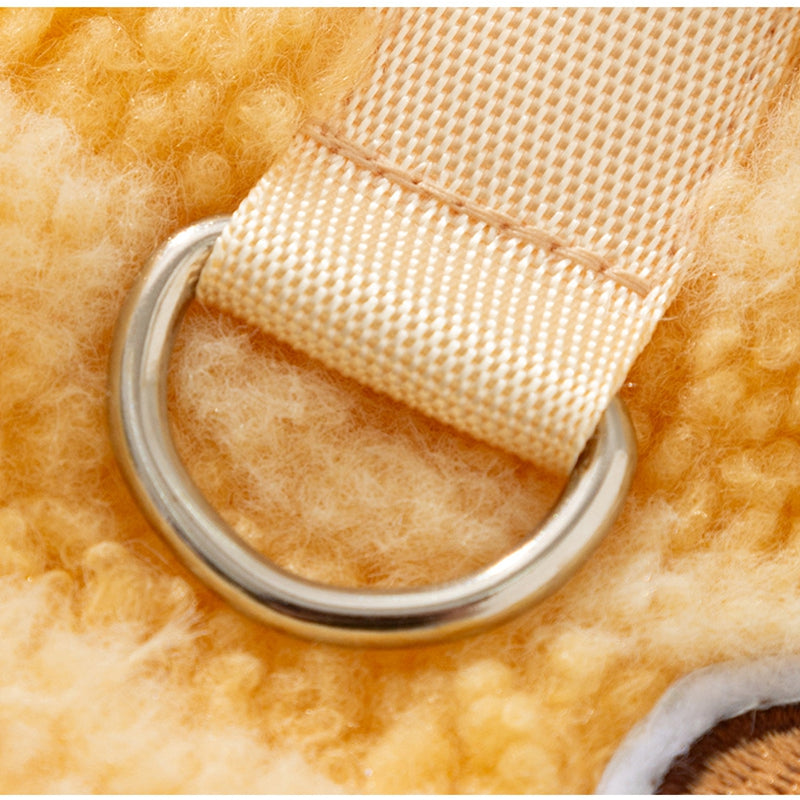 Autumn And Winter Dog Clothing, Warm Striped Lambskin Fleece Drawstring Two-legged Fleece, Small And Medium-sized Dog And Cat Pet Clothing