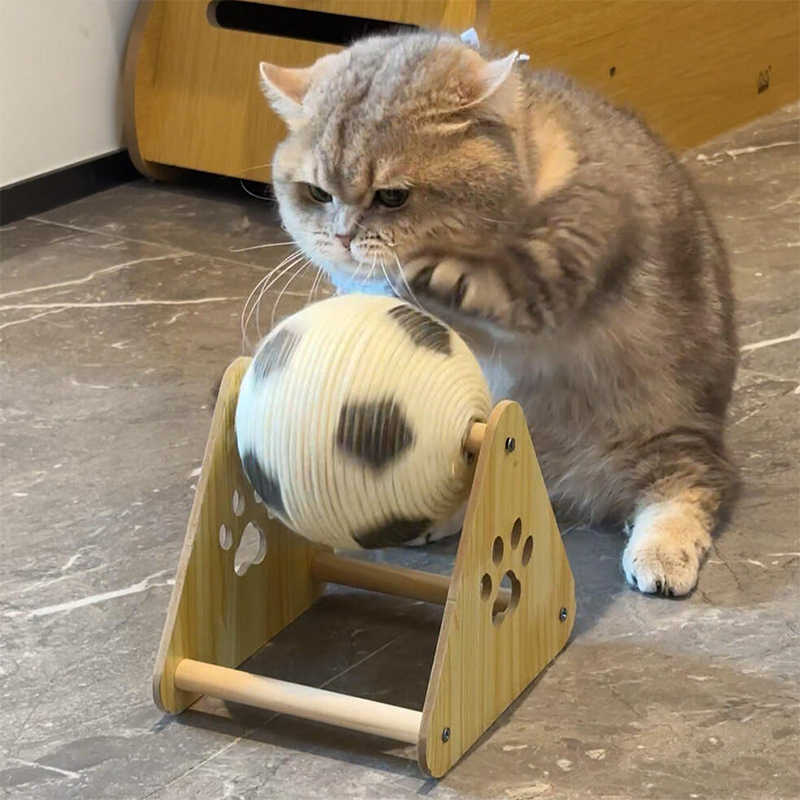 Vertical Wooden Grounder Cat Scratch Board Wear-resistant No Dandruff
