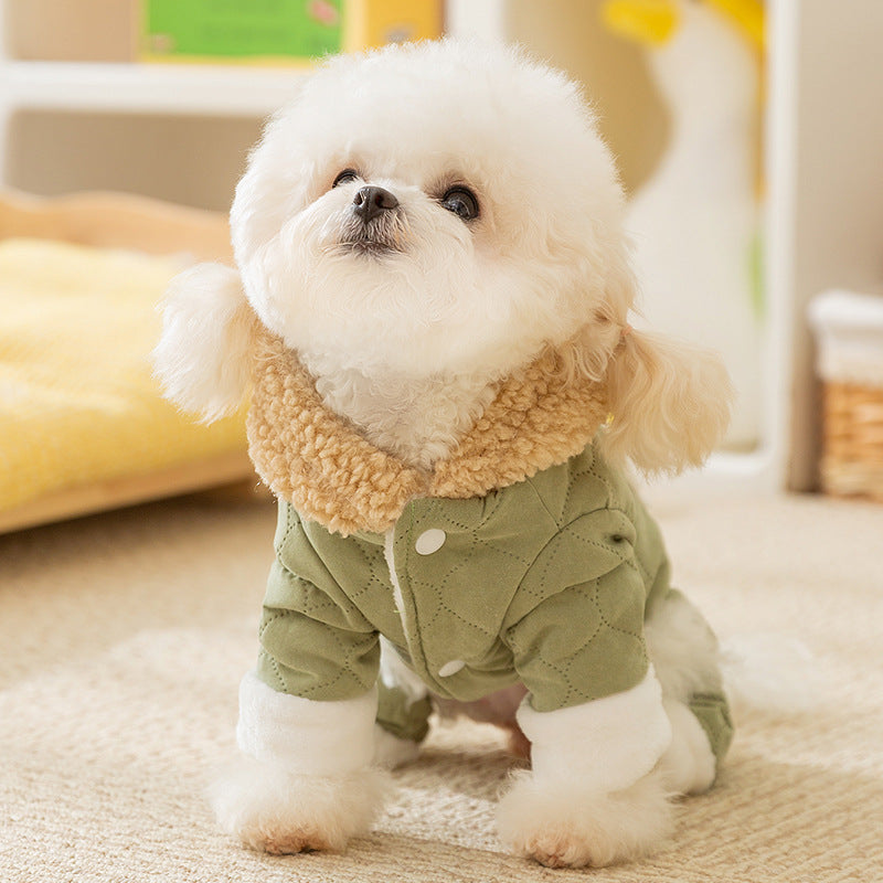 Thick And Warm Pockets For Dogs, Four-legged Cotton Clothes For Cats, Teddy Bichon Frises And Pet Dogs In Autumn And Winter