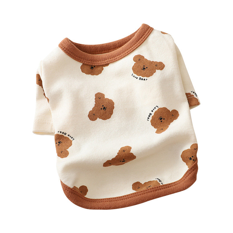 Autumn Small Dog Anti-lint Pajamas