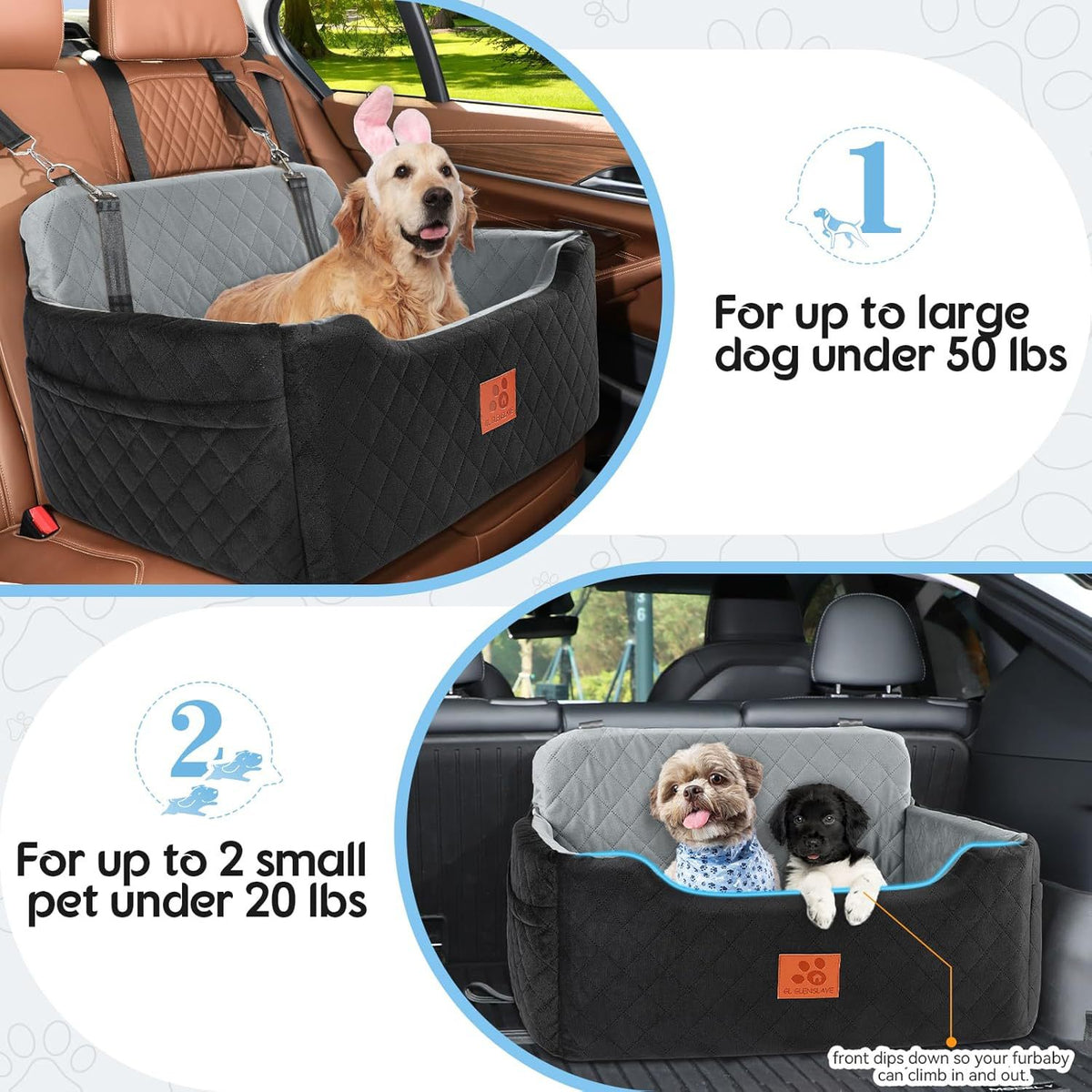 Dual-use Car And Home Seat Mat Car-mounted Dog Bed