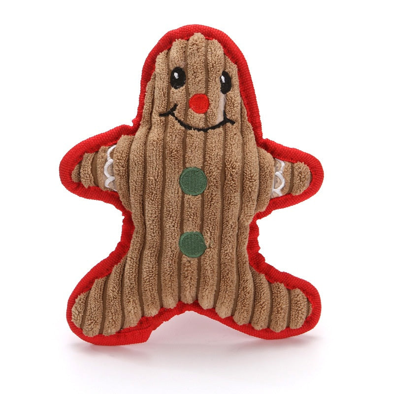 Pet Toy Christmas Suit Tear-resistant Plush Sounding Cat And Dog
