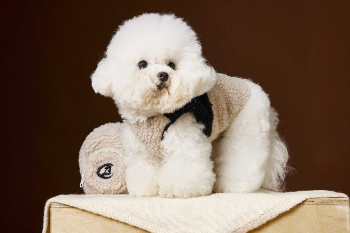 Schnauzer Bichon Stitching Plush Sleeveless Vest Velvet Vest