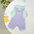 Pet Dog Clothes SpringSummer Ice Silk Cooling Four-Piece Suit