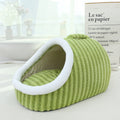 Cat Bed For Indoor Cats Soft Calming Pet Sofa Bed Slipper Shaped Cat, Warm Kitten House Cave, Indoor Enclosed Covered Cavern House For Cats Kittens