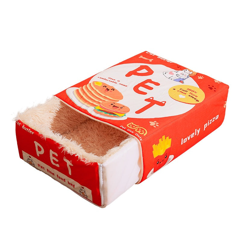 Fully Enclosed Snack Box-shaped Cat Nest
