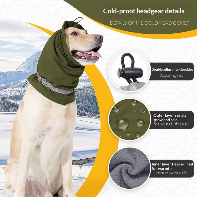 Waterproof Warm Adjustable Neck Gaiter With Reflective Strips