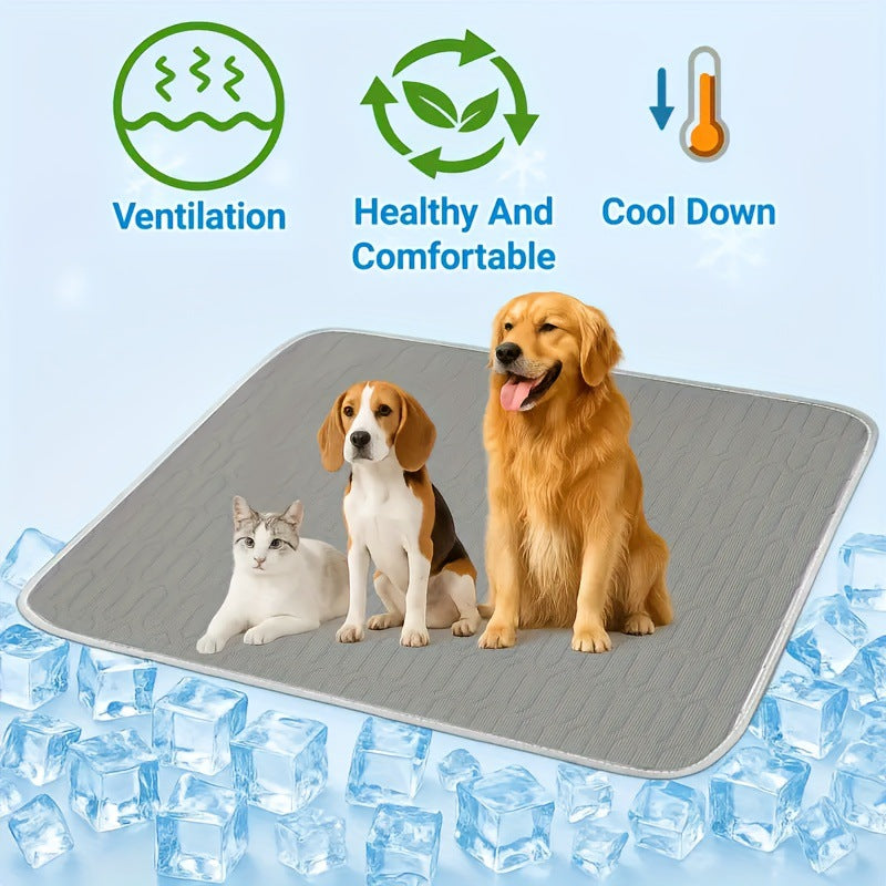 Ice Silk Cooling Latex Dogcat Cool Pad