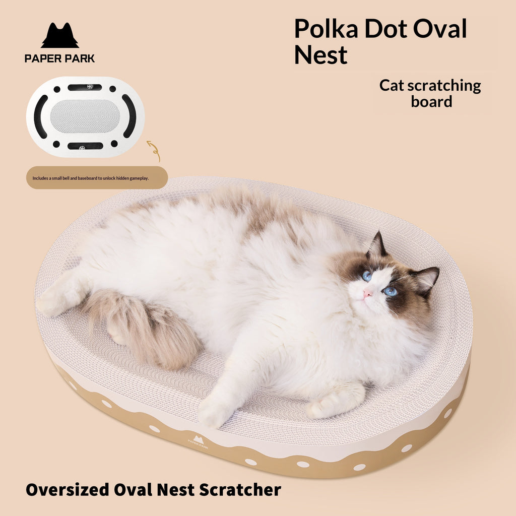 All-in-one Corrugated Cardboard Wear-resistant Cat Bed