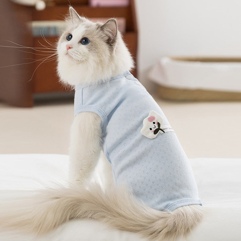Cat Clothing Belly-covering Garment Spayneuter Suit Kitten Vest