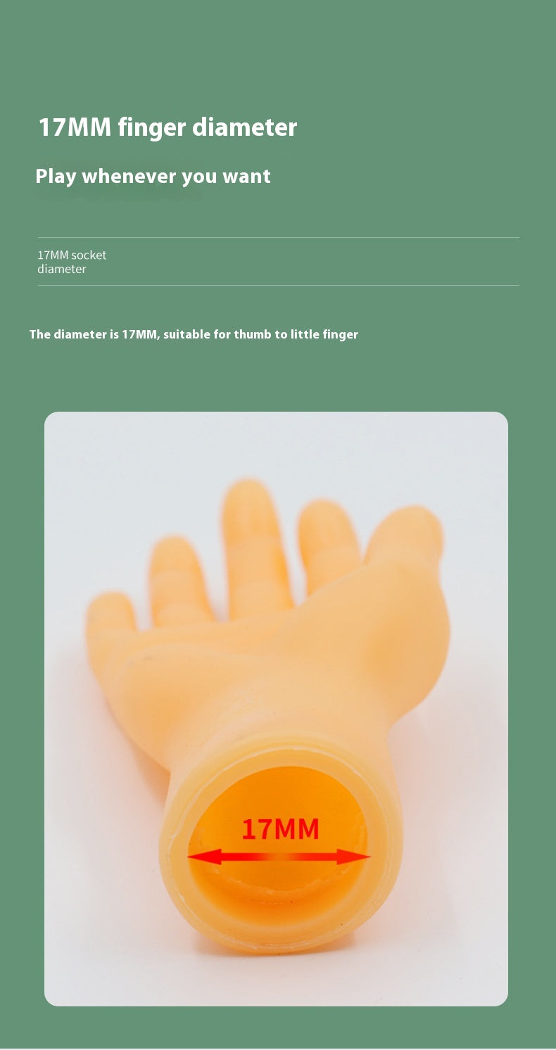 Pet Cat Touching Finger Massage Toy Funny Little Trick Small Hand Model Funny Artifact Cat Finger Stall