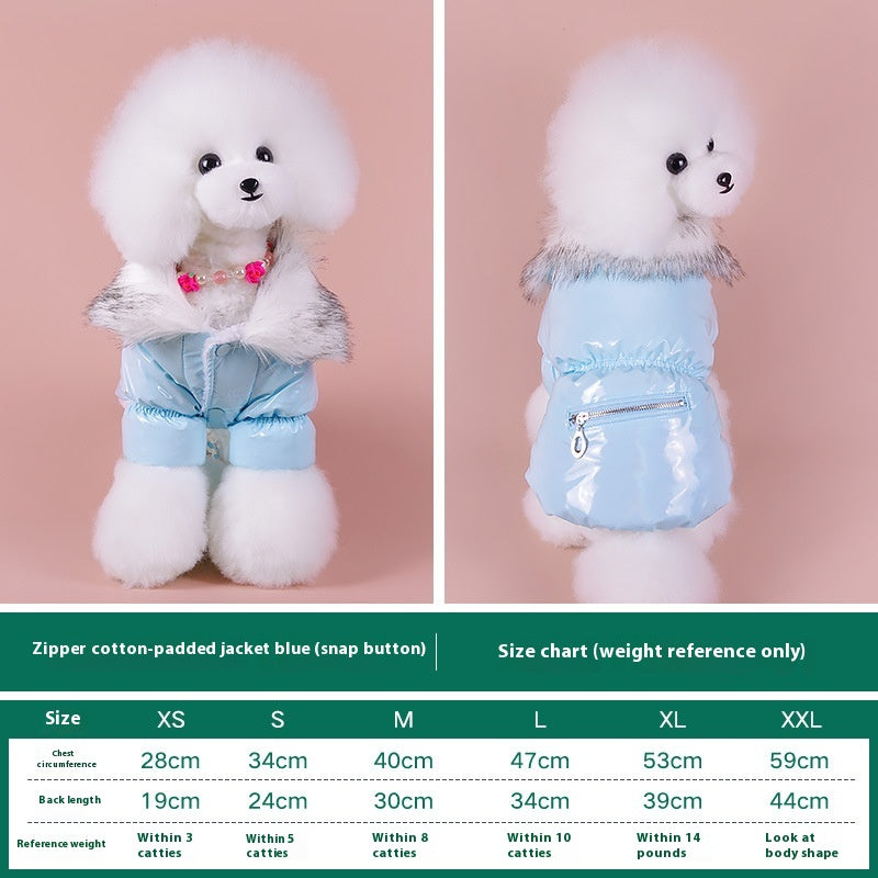 Warm Pet Autumn And Winter Thickening Puppy Down Jacket
