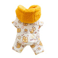 Animal Full Print Quilted Cotton Dog Clothes Teddy Traction Four Legged Cotton Coat Bichon Winter Warm Clothes Puppy Jumpsuits