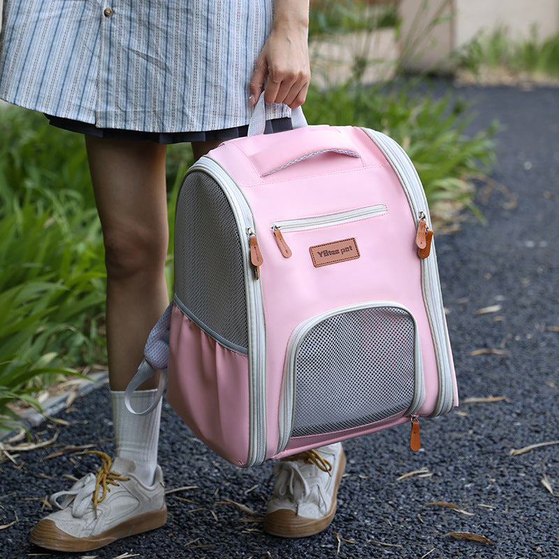 Four Sides Breathable Pet Bag Foldable Portable Oxford Cloth