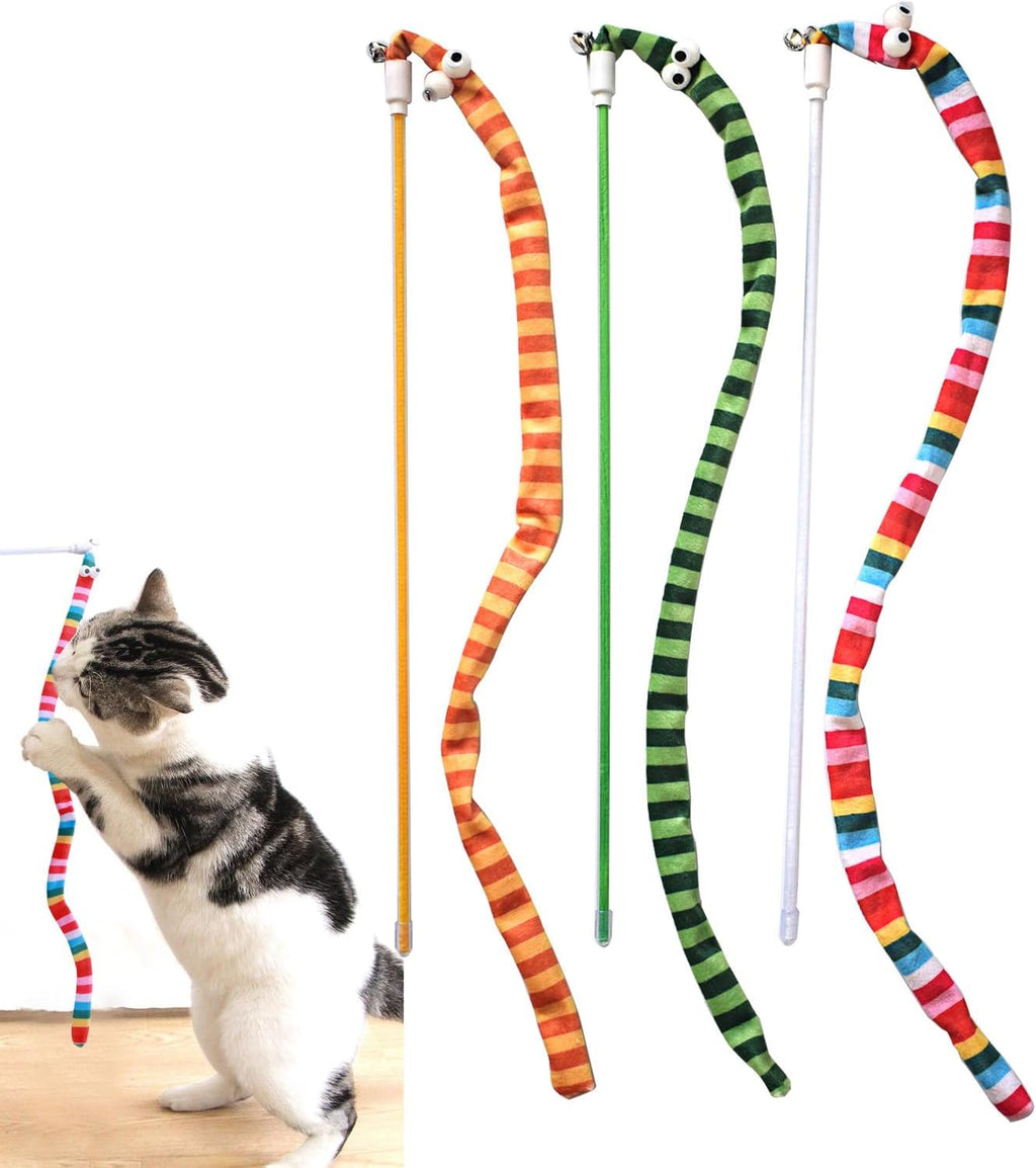 Cat Wands Plush Cat Teaser Toy With Cute Shape And Vivid Color Interactive Cat Toys For Cat And Kitten
