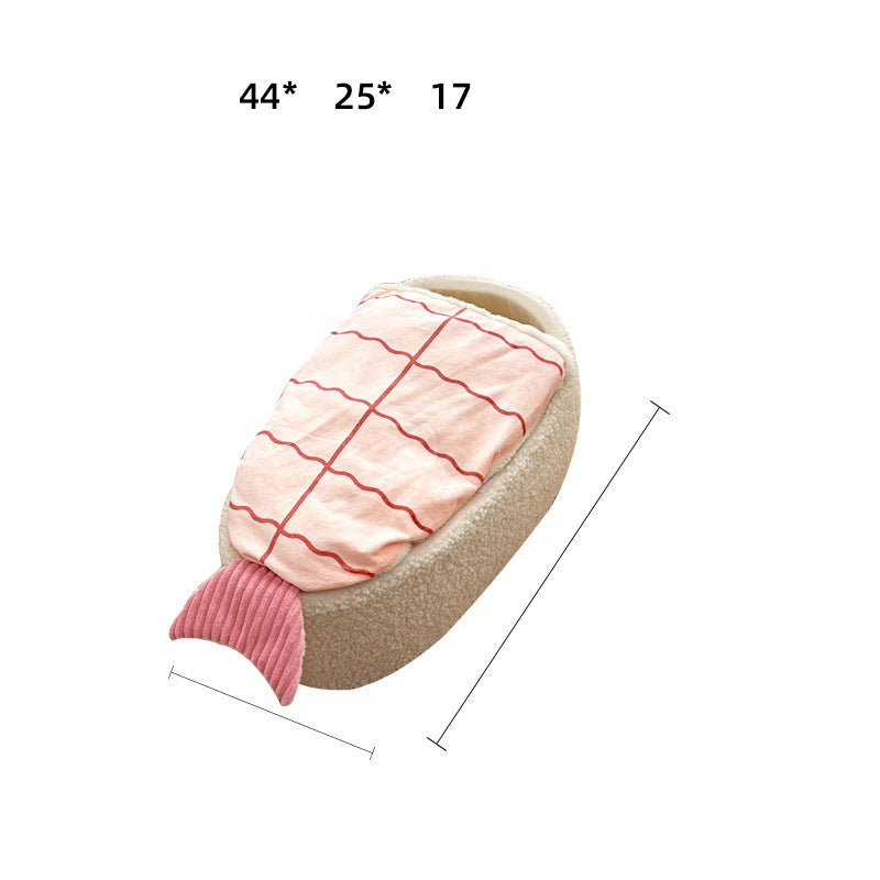 New Pet Nest Warm Sushi Modeling Dog Mattress Removable Autumn And Winter New Product Cat Nest Kennel Universal In All Seasons