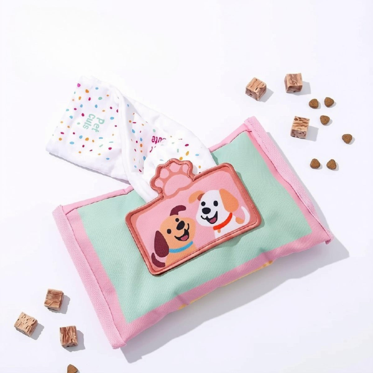 Interactive Dog Snuffle Wipe Puzzle Toy Quality Tested, Reinforced Stitching Anti-Boredom Mental Stimulation Slow Feeding & Enrichment Game Small