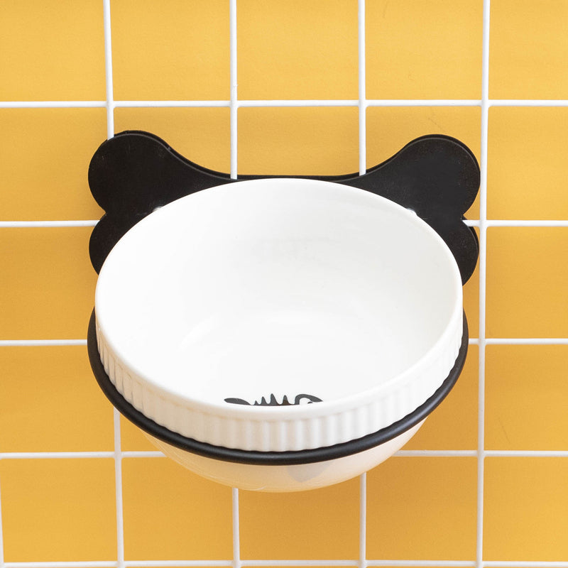 Hanging Ceramic Pet Bowl Slanted Anti-Overturning