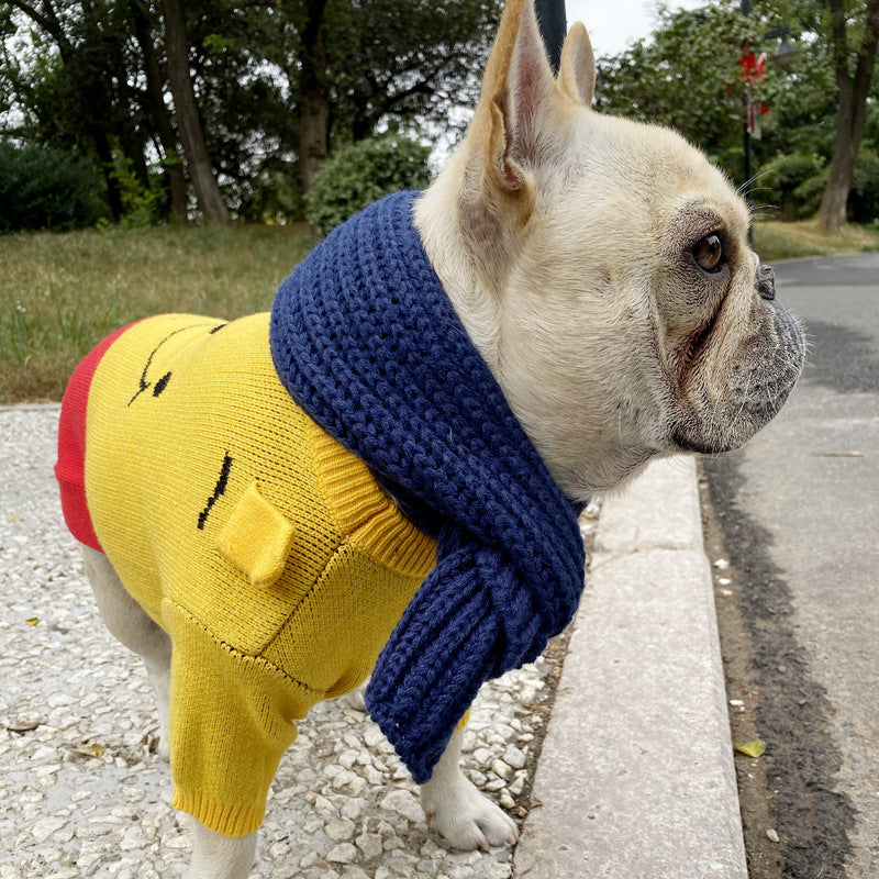 Dog Scarf Fighting Corgi Teddy Bichon Scarf