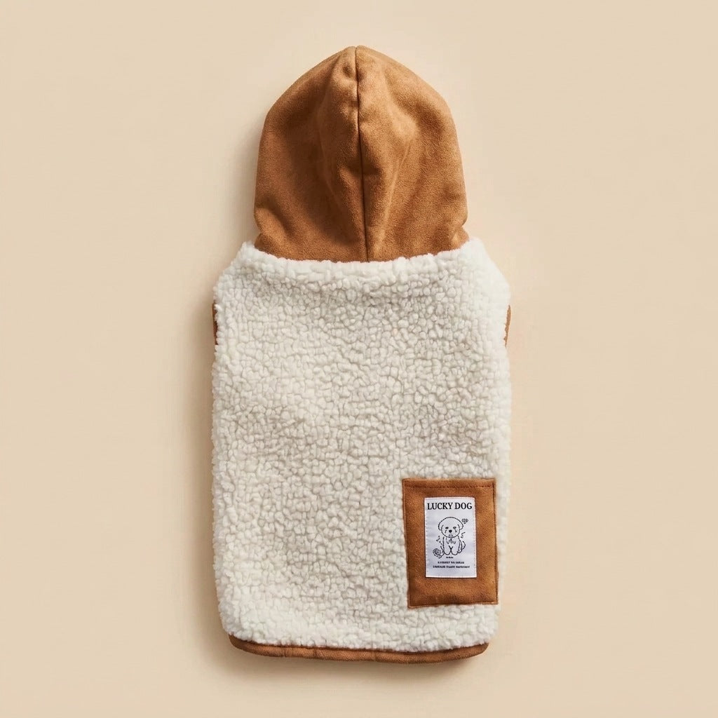 Hooded Warm Vest For Small And Medium-Sized Dogs Detachable Dog Clothes